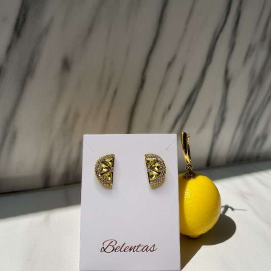Lemon Slice Earrings